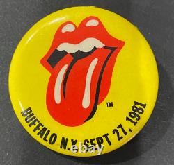 Vintage 1981 Rolling Stones Dragon Us Concert Tour Chemise Buffalo Med Bonuses