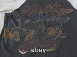 Vintage 1981 Rolling Stones Us Tour Concert Shirt Jersey Pakistan Taille Moyenne