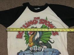 Vintage 1981 The Rolling Stones American Dragon Rock Concert Tour T-shirt M Tricot