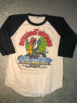 Vintage 1981 The Rolling Stones Dragon American Rock Concert Tour T Shirt XL
