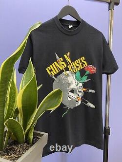 Vintage 1988 Guns N Roses Appétit Pour Destruction T Shirt Taille L Rare Noir