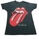 Vintage 1989 La Tournée Nord-américaine Des Rolling Stones T-shirt à Couture Unique En Taille Large