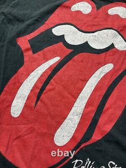 Vintage 1989 Rolling Stones'89 La Bande Nord-américaine Tee Tour T-shirt Taille XL