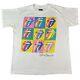 Vintage 1989 Rolling Stones Hommes T-shirt Andy Warhol Lèvres Rockwave Par Brockum Xl