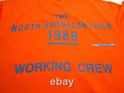 Vintage 1989 Rolling Stones Steel Wheels North American Tour Crew Shirt Sz (xl)