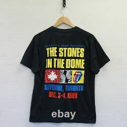 Vintage 1989 Rolling Stones Steel Wheels Tour Brockum T-shirt Large 80s Band Tee
