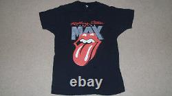 Vintage 1989 Stones Rolling Live À La T-shirt XL Brockum Imax Roues En Acier