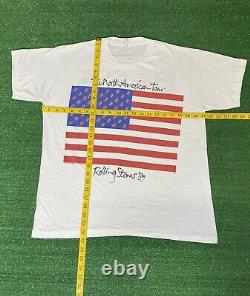 Vintage 1989 Stones Rolling Nord American Tour Shirt Taille XL