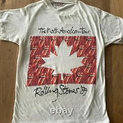 Vintage 1989 The Rolling Stones Canadian Tour Promo Concert T-shirt Brockum Lrg