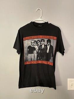 Vintage 1989 The Rolling Stones T-shirt Simple Maille Taille Grand