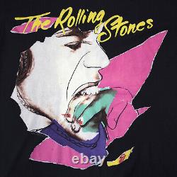 Vintage 1989 The Rolling Stones Tour Shirt XL Andy Warhol Beatles Pink Floyd