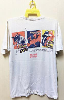 Vintage 1990 T-shirt De Concert The Rolling Stones Urban Jungle Rock Tour