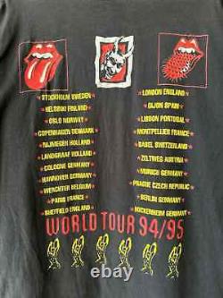 Vintage 1994/1995 Le Rolling Stones Rock Band Tee T-shirt Taille L pour Homme
