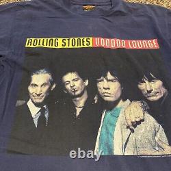 Vintage 1994-1995 Rolling Stones Voodoo Lounge Us Tour Budweiser Brockum Large
