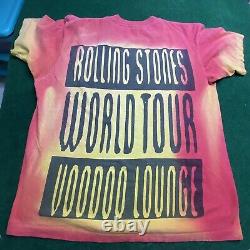Vintage 1994-95 Rolling Stones T-shirt Voodoo Lounge XL All Over Print Tour