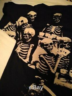 Vintage 1994-95 Rolling Stones Tee Squelette Voodoo Lounge Visite T-shirt XL Euc