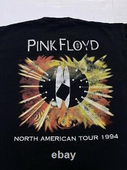 Vintage 1994 Pink Floyd North American Tour Tee XL Band Brockum Rare 90s Concert
