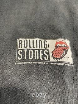 Vintage 1994 Rolling Stones Promo Tour Chemise Rare Faded Taille M