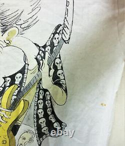 Vintage 1994 Rolling Stones T-shirt Gerald Scarfe Art Rock Tour Concert Promo