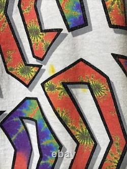 Vintage 1994 Rolling Stones Tie Dye T Shirt Taille Simple Maille L-xl