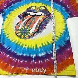Vintage 1994 Rolling Stones Tie Dye T Shirt Taille Simple Maille L-xl