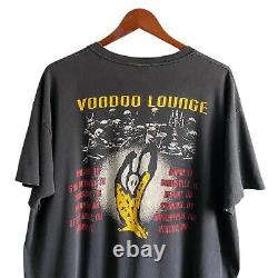 Vintage 1994 Rolling Stones Voodoo Lounge Concert Tour Chemise En Détresse