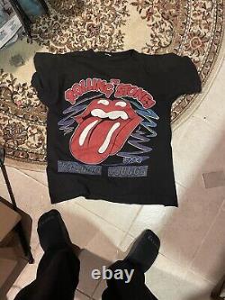 Vintage 1994 Rolling Stones Voodoo Lounge Double Sided Shirt Grande Maille Simple