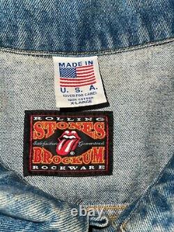 Vintage 1994 Rolling Stones Voodoo Lounge Jean Veste Super Rare