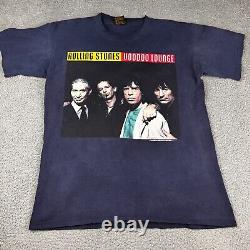 Vintage 1994 Rolling Stones Voodoo Lounge Tour Dates T Shirt Single Stitch Large