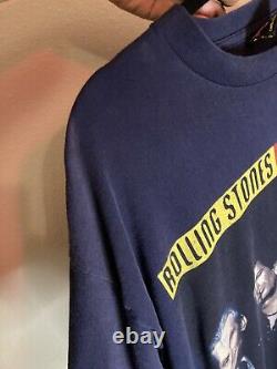 Vintage 1994 Rolling Stones Voodoo Lounge Tour Dates Tee Shirt Single Stitch XL