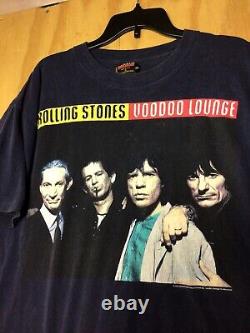 Vintage 1994 Rolling Stones Voodoo Lounge Tour T-shirt Brockum USA Made Taille XL