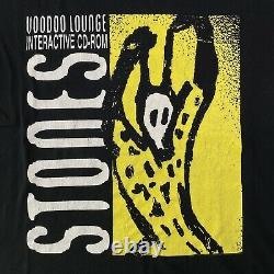 Vintage 1994 Rolling Stones Voodoo Lounge Tour T-shirt Taille XL Brockum