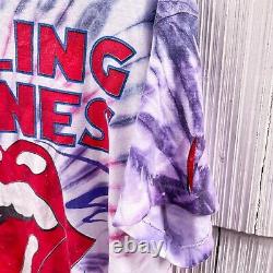 Vintage 1994 Rolling Stones Voodoo Lounge Tour Tie Dye Concert T-shirt 90s XL