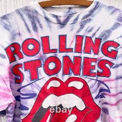 Vintage 1994 Rolling Stones Voodoo Lounge Tour Tie Dye Concert T-shirt 90s XL