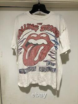 Vintage 1994 The Rolling Stones Voodoo Lounge All Over Imprimer T-shirt L Rock Tee