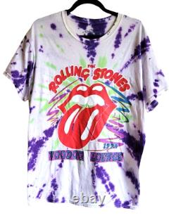 Vintage 1994 The Rolling Stones Voodoo Lounge Tiedye Hommes Tshirt M Rolling Stone