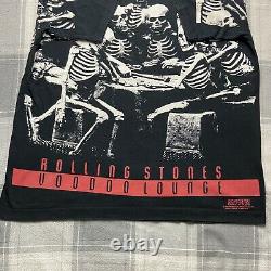 Vintage 1994 The Rolling Stones Voodoo Lounge Tour All Over Print Band Tshirt XL