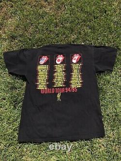 Vintage 1994 The Rolling Stones Voodoo Lounge Tour Band Tee Shirt Taille XL