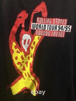 Vintage 1994 The Rolling Stones Voodoo Lounge Tour Band Tee Shirt Taille XL (37)