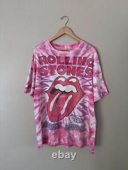Vintage 1994 The Rolling Stones Voodoo Lounge Tour Tie Dye Concert T-shirt 90s