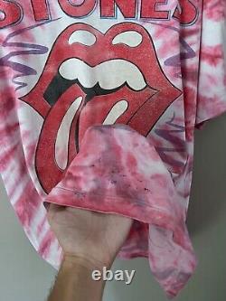 Vintage 1994 The Rolling Stones Voodoo Lounge Tour Tie Dye Concert T-shirt 90s