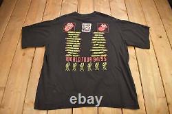 Vintage 1995 The Rolling Stones Tour Du Monde Vaudou T-shirt / Single Stitch / Musi