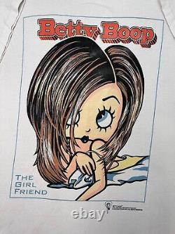 Vintage 1996 Betty Boop La Petite Amie Chemise XL Jennifer Aniston Rolling Stones