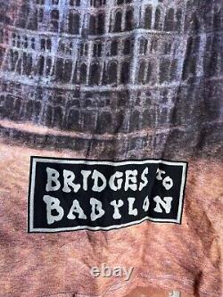 Vintage 1997 Le Rolling Stones Bridges to Babylon Tour T-shirt imprimé intégral XL