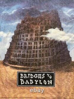 Vintage 1997 The Rolling Stones Bridges To Babylon Tour All Over Imprimer T-shirt