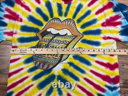 Vintage 1997 The Rolling Stones Bridges To Babylon Tour T-shirt Large Tie Dye