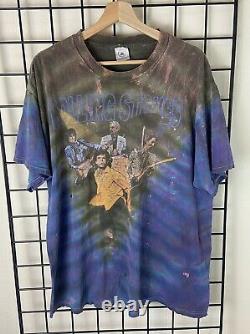 Vintage 1999 Rolling Stones Pas De Sécurité Tour Tie Dye Band Tee T Shirt Taille XL