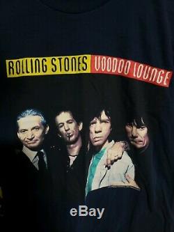 Vintage 2 Rolling Stones Voodoo Lounge 1994/95 Tournée De T-shirt Sz L