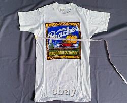 Vintage 70s Peaches Records Rubans Baiser Pierres Roulantes Nirvana T-shirt 80s 90s