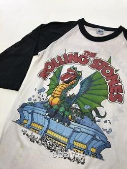Vintage 80s Rolling Stones Nos 1981 Tour Chemise T-shirt World Tour Small